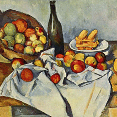 reproductie The basket of apples van Paul Cezanne